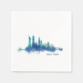 NYC New York Skyline v5 Serviette (Vorderseite)