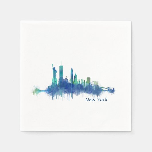 NYC New York Skyline v5 Serviette (Vorderseite)
