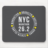 Nyc New York Souvenir Marathon Runner _1  Mousepad (Vorne)