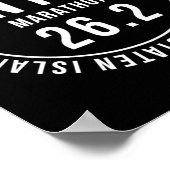 Nyc New York Souvenir Marathon Runner _1  Poster (Ecke)