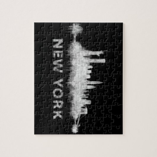 NYC New York whit Skyline cityscape v01 Puzzle (Vertikal)
