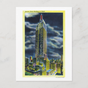 NYC, New YorkEmpire Staat Gebäude bei Nacht Postkarte