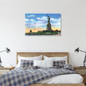 NYC, New YorkView of the Statue of Liberty Leinwanddruck (Insitu (Schlafzimmer))