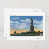 NYC, New YorkView of the Statue of Liberty Postkarte (Vorne/Hinten)
