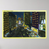NYC, New YorkView of Times Square at Night # 1 Poster (Vorne)