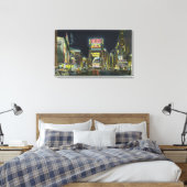 NYC, New YorkView of Times Square at Night # 2 Leinwanddruck (Insitu (Schlafzimmer))