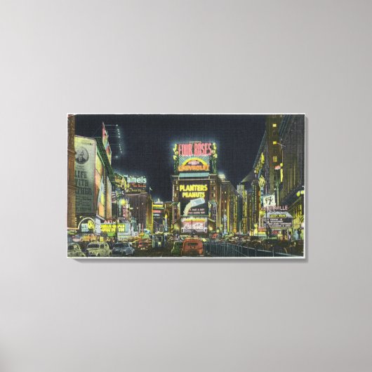 NYC, New YorkView of Times Square at Night # 2 Leinwanddruck (Vorderseite)