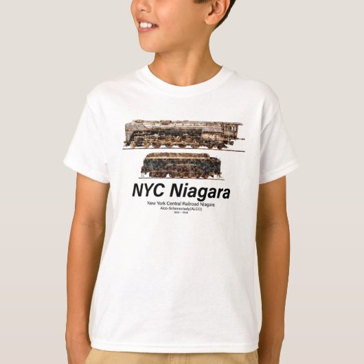 NYC Niagara – American Train Steam Locomotive T-Shirt (Vorderseite)
