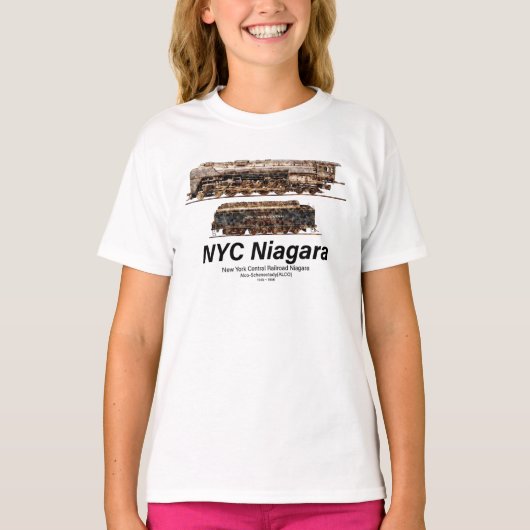 NYC Niagara – American Train Steam Locomotive T-Shirt (Vorderseite)