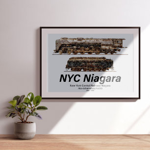 NYC Niagara – Amerikanische Dampflokomotive Poster