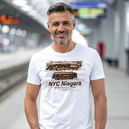 NYC Niagara Steam Locomotive Profil Amerikanische  T-Shirt