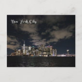 NYC Night Skyline - H Postkarte (Vorderseite)