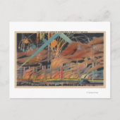 NYC, NY - Feuerwerke in Lagoon of Nations Worlds Postkarte (Vorderseite)