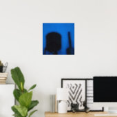 NYC, NY: Wasserturm am 86. in Blue Poster (Heimbüro)