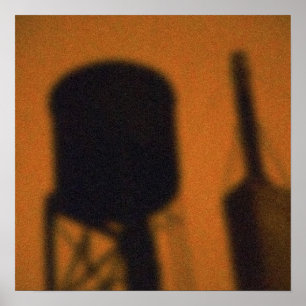 NYC, NY: Wasserturm am 86. in Gelb Poster