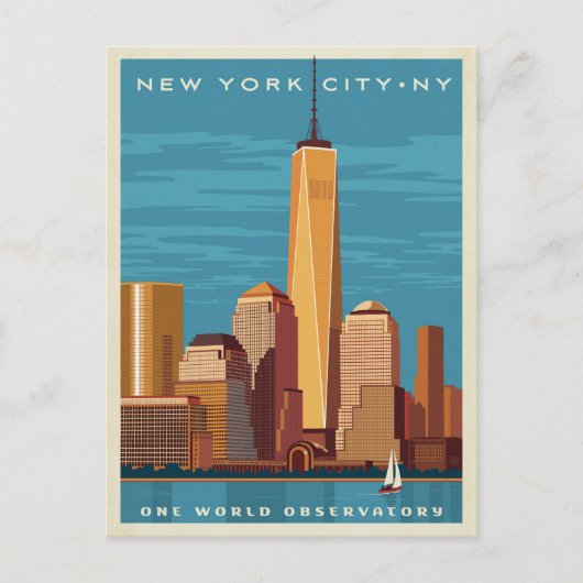 NYC - One World Observatorium Postkarte (Vorderseite)