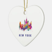 Nyc-Ornament| New Yorker Ornament| Weihnachtsgesch Keramik Ornament (Links)