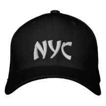 NYC Personalisiert Name Black & White Baseball Hat