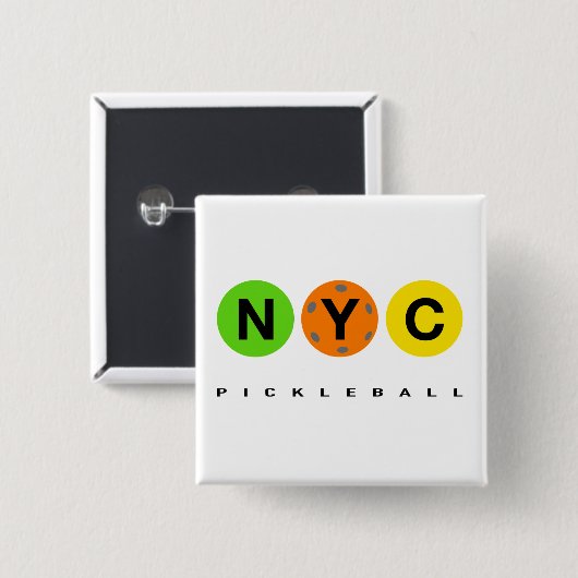 NYC-Pickleball-Logo Button (Vorne & Hinten)