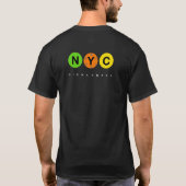 NYC Pickleball-Logo - dunkle Kleidung T-Shirt (Rückseite)