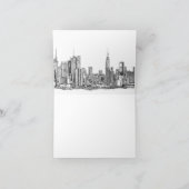 NYC pink hearts Karte (Innenseite)