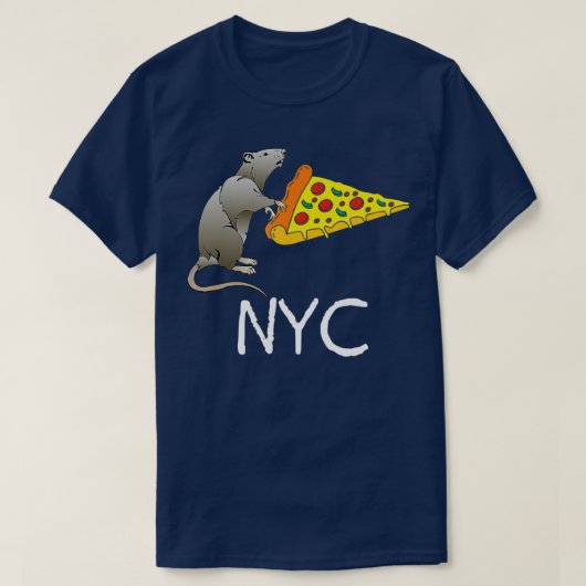 NYC Pizza Rat T-Shirt (Design vorne)