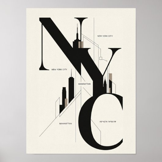 NYC-Plakat Poster (Vorne)