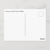 NYC Postcard Lexington und Chrysler Postkarte (Rückseite)