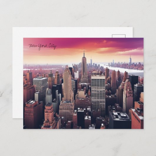 NYC Postcard Postkarte (Vorne/Hinten)