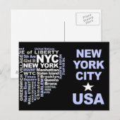 NYC-Postkarte - anpassbar Postkarte (Vorne/Hinten)