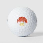 NYC Retro Style Golfball (Vorderseite)