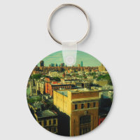 NYC Retrostil Skyline verändert Foto Schlüsselanhä