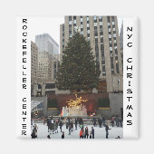 NYC Rockefeller Center Ice Skaten Rink Magnet (Vorne)
