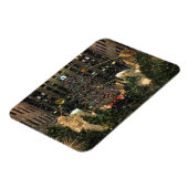 NYC Rockefeller Center Xmas Tree Falling Snow Magnet (Linke Seite)