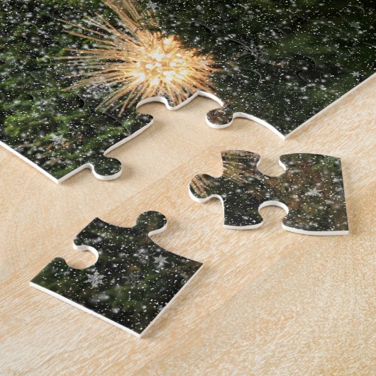 NYC Rockefeller Center Xmas Tree Falling Snow Puzzle (Seite)