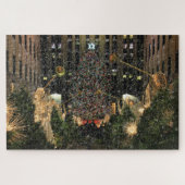 NYC Rockefeller Center Xmas Tree Falling Snow Puzzle (Horizontal)