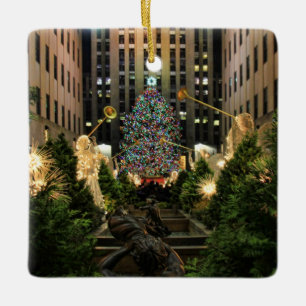NYC Rockefeller Centre Christmas Tree, Engel Keramikornament