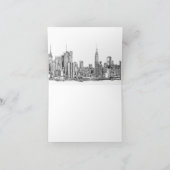 NYC romantisch türkis Karte (Innenseite)