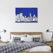 NYC rosa royblau Leinwanddruck (Insitu (Schlafzimmer))