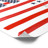 NYC | Rot, Weiß und Blau Poster (Ecke)