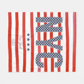 NYC | Rot-, weißer u. Blauerentwurf Fleecedecke (Vorderseite (Horizontal))