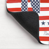 NYC | Rot-, weißer u. Blauerentwurf Mousepad (Ecke)