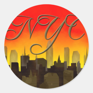 Nyc Runder Aufkleber