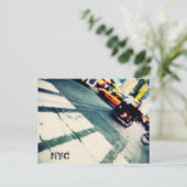 NYC Rush Postcard Postkarte (Stehend Vorderseite)