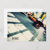 NYC Rush Postcard Postkarte (Vorne/Hinten)
