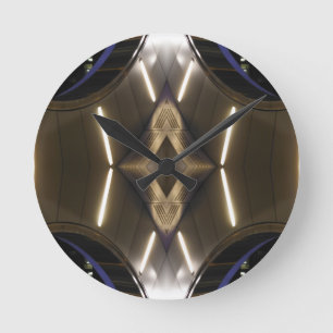 NYC Sehenswürdigkeiten Futuristische, ungewöhnlich Runde Wanduhr