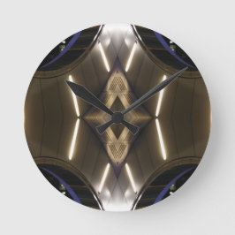 NYC Sehenswürdigkeiten Futuristische, ungewöhnlich Runde Wanduhr