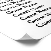 NYC Silhouette DIY BG Farbsitzdiagramm Poster (Ecke)