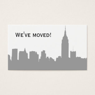 NYC-Silhouette, ESB #1 Grau - Wir sind umgezogen