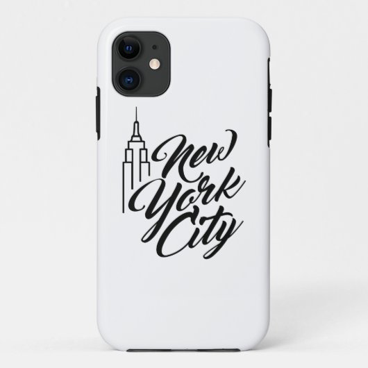 NYC-Skripttext Case-Mate iPhone Hülle (Rückseite)